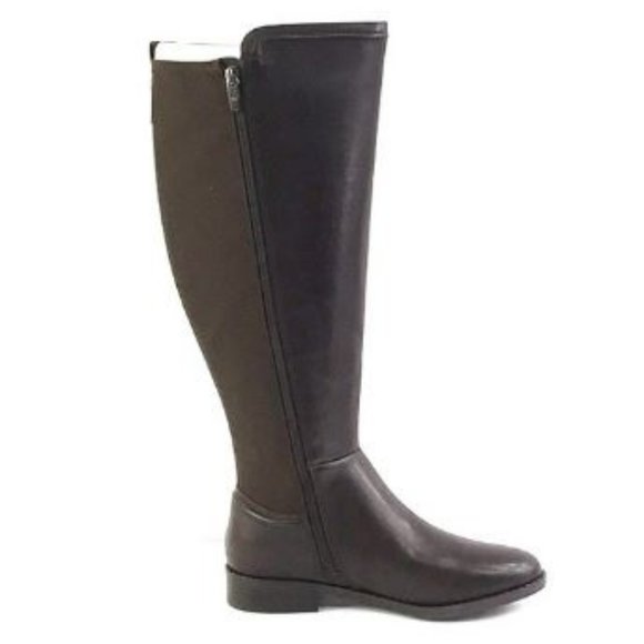 Marc Fisher Leather Wide-Calf Tall-Shaft Boots - Picture 3 of 9